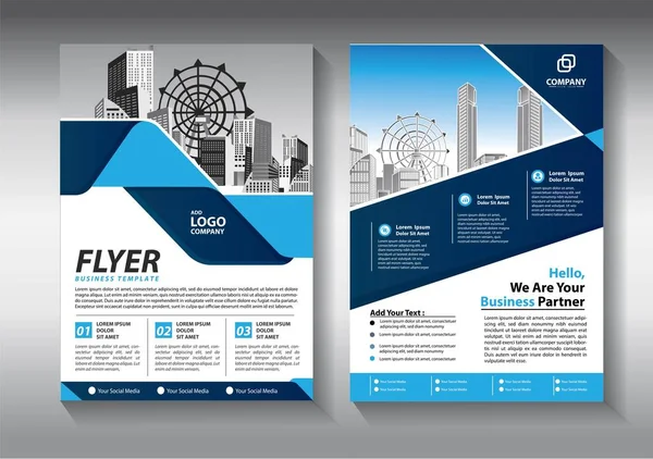 Modelo Vetor Abstrato Negócios Projeto Brochura Tampa Layout Moderno Relatório — Vetor de Stock