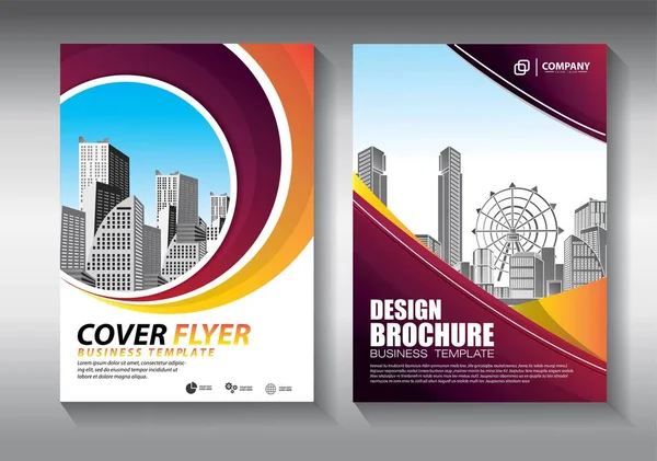 İş soyut vektör şablonu. Broşür tasarımı, modern tasarım, yıllık rapor, poster, renkli üçgenleri olan A4 broşürü, teknoloji, bilim ve ışık arka planlı geometrik şekiller.