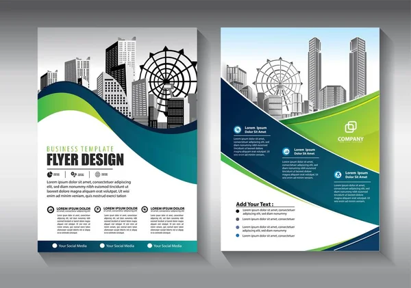 Modèle Vectoriel Abstrait Entreprise Brochure Design Couverture Mise Page Moderne — Image vectorielle