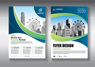 İş soyut vektör şablonu. Broşür tasarımı, modern tasarım, yıllık rapor, poster, renkli üçgenleri olan A4 broşürü, teknoloji, bilim ve ışık arka planlı geometrik şekiller.