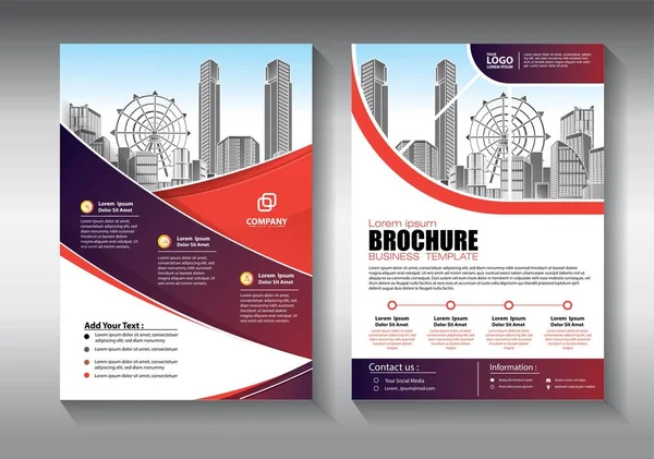 Modèle Vectoriel Abstrait Entreprise Brochure Design Couverture Mise Page Moderne — Image vectorielle