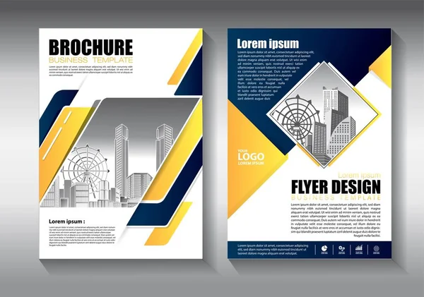 Modelo Vetor Abstrato Negócios Projeto Brochura Tampa Layout Moderno Relatório —  Vetores de Stock