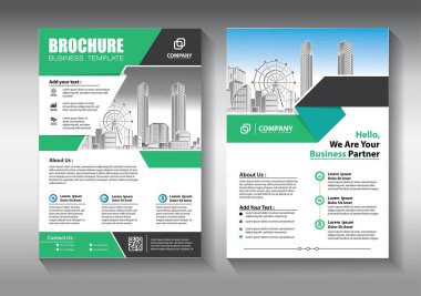 İş soyut vektör şablonu. Broşür tasarımı, modern tasarım, yıllık rapor, poster, renkli üçgenleri olan A4 broşürü, teknoloji, bilim ve ışık arka planlı geometrik şekiller.