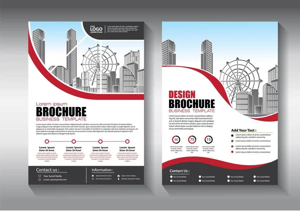 Modèle Vectoriel Abstrait Entreprise Brochure Design Couverture Mise Page Moderne — Image vectorielle
