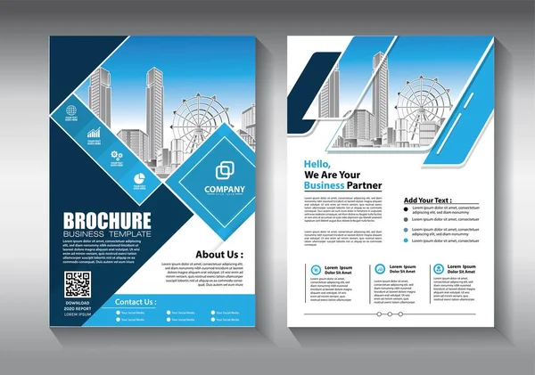 Obchodní Abstraktní Vektorová Šablona Brožura Design Pokrytí Moderní Dispozice Výroční — Stockový vektor