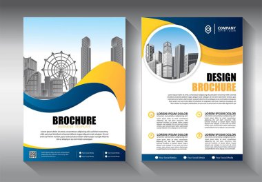 İş soyut vektör şablonu. Broşür tasarımı, modern tasarım, yıllık rapor, poster, renkli üçgenleri olan A4 broşürü, teknoloji, bilim ve ışık arka planlı geometrik şekiller.