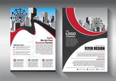 İş soyut vektör şablonu. Broşür tasarımı, modern tasarım, yıllık rapor, poster, renkli üçgenleri olan A4 broşürü, teknoloji, bilim ve ışık arka planlı geometrik şekiller.