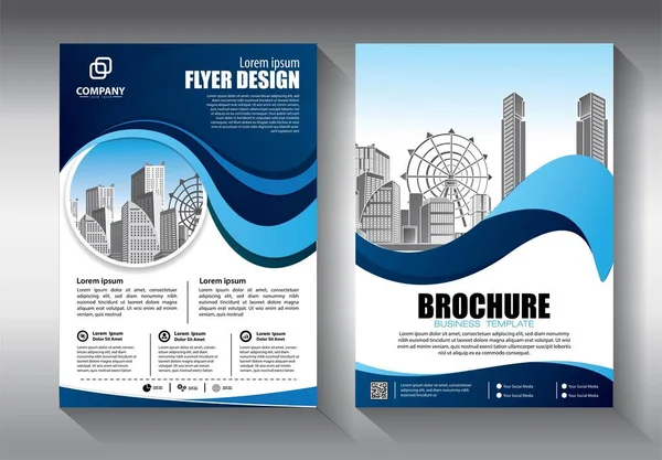 Soyut Vektör Şablonu Broşür Tasarımı Modern Tasarım Yıllık Rapor Poster — Stok Vektör