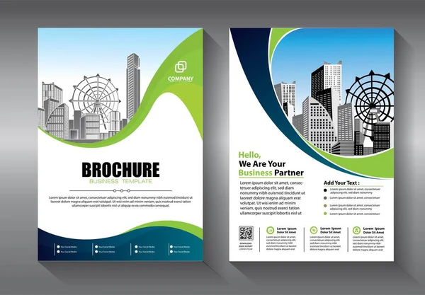 Abstrakte Vektorvorlage Für Unternehmen Broschürendesign Einband Modernes Layout Jahresbericht Poster — Stockvektor