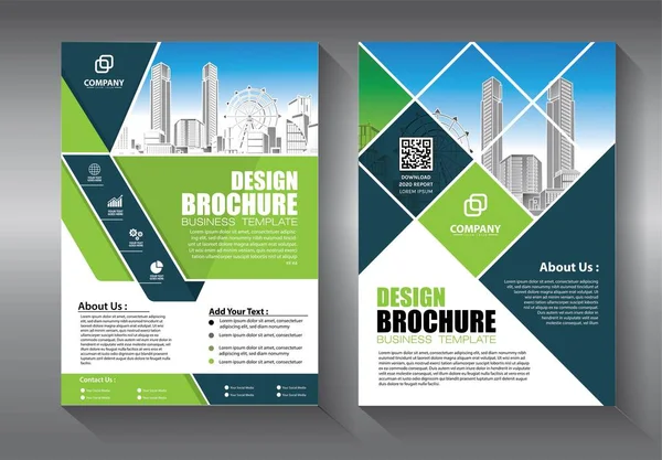 Zakelijke Abstracte Vector Template Brochure Ontwerp Omslag Moderne Lay Out — Stockvector