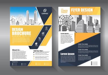 İş soyut vektör şablonu. Broşür tasarımı, modern tasarım, yıllık rapor, poster, renkli üçgenleri olan A4 broşürü, teknoloji, bilim ve ışık arka planlı geometrik şekiller.