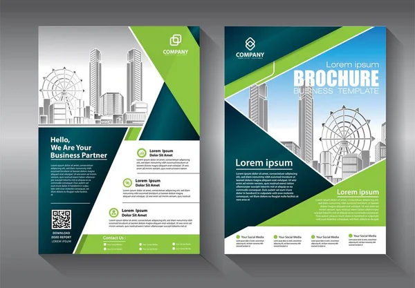 Abstrakte Vektorvorlage Für Unternehmen Broschürendesign Einband Modernes Layout Jahresbericht Poster — Stockvektor