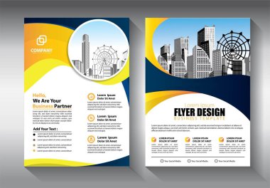 İş soyut vektör şablonu. Broşür tasarımı, modern tasarım, yıllık rapor, poster, renkli üçgenleri olan A4 broşürü, teknoloji, bilim ve ışık arka planlı geometrik şekiller.