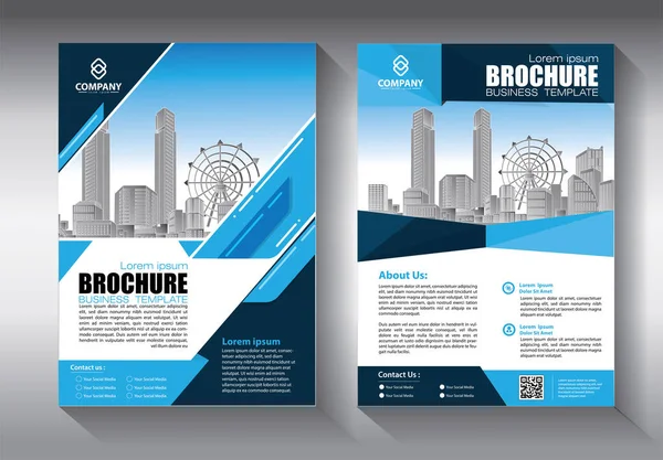 Zakelijke Abstracte Vector Template Brochure Ontwerp Omslag Moderne Lay Out — Stockvector