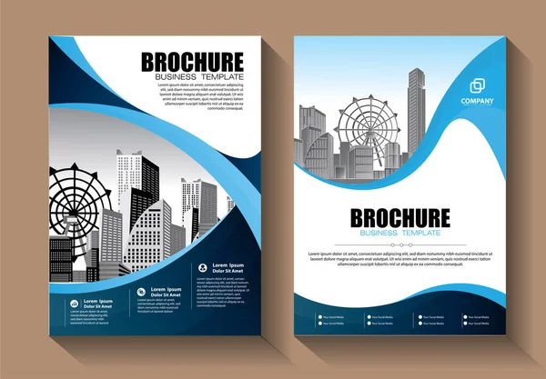 Brožura Design Pokrytí Moderní Dispozice Výroční Zpráva Plakát Leták Barevnými — Stockový vektor