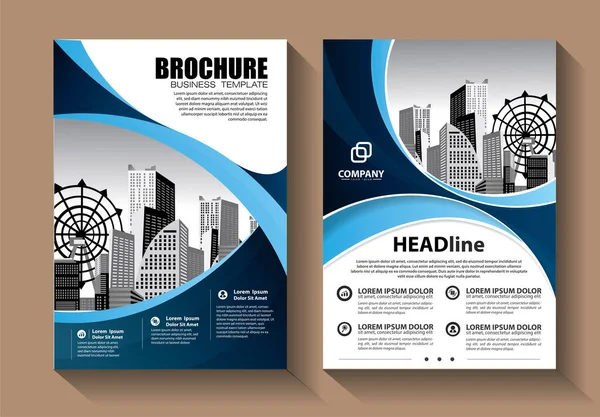 Brochure Design Couverture Mise Page Moderne Rapport Annuel Affiche Dépliant Illustration De Stock