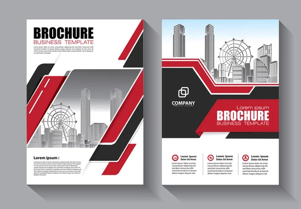 Brochure Ontwerp Omslag Moderne Lay Out Jaarverslag Poster Flyer Met — Stockvector