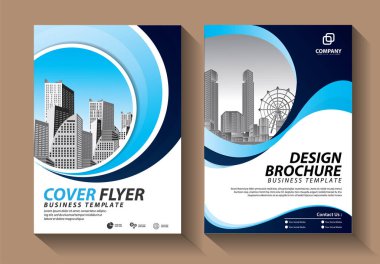 Broşür tasarımı, modern tasarım, yıllık rapor, poster, renkli üçgenleri olan A4 broşürü, teknoloji, bilim ve ışık arka planlı geometrik şekiller.