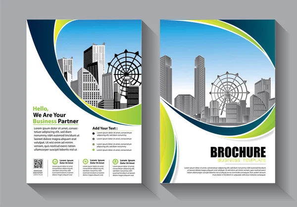 Brochure Design Couverture Mise Page Moderne Rapport Annuel Affiche Dépliant Graphismes Vectoriels