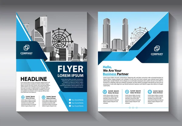 Brochure Design Couverture Mise Page Moderne Rapport Annuel Affiche Dépliant — Image vectorielle