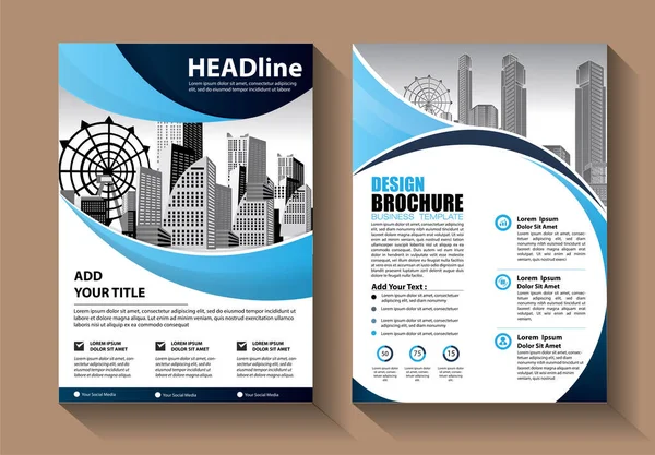 Brochure Design Couverture Mise Page Moderne Rapport Annuel Affiche Dépliant Vecteur En Vente