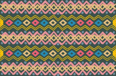 Folk tribal embroidery craft flower branches with leaves and Hand drawn elelment for wedding invitations fabric pattern