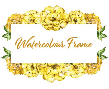 Colorful floral collection with leaves and flowers watercolor gouache hand draw Spring or summer design for invitation