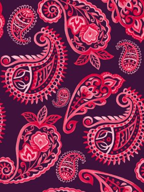 Mandala halk kına dövmesi. Pembe tekstil kumaş. Kağıt baskı.