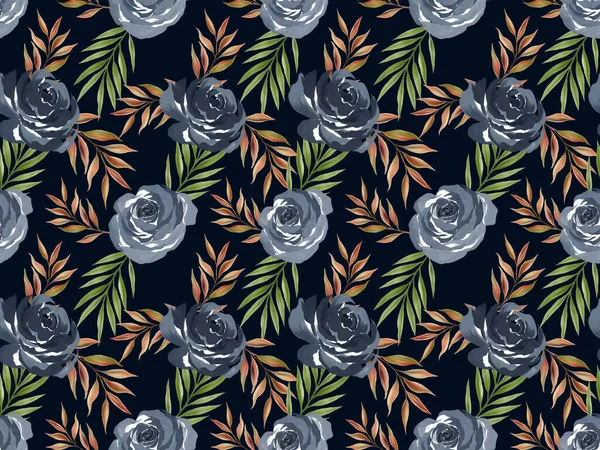 Beautiful botanical blooming flowers peonies rose foliage leaves seamless pattern design isolated for fashion,fabric,paper,interior