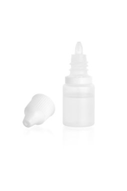 Açık plastik şişe yakın çekim