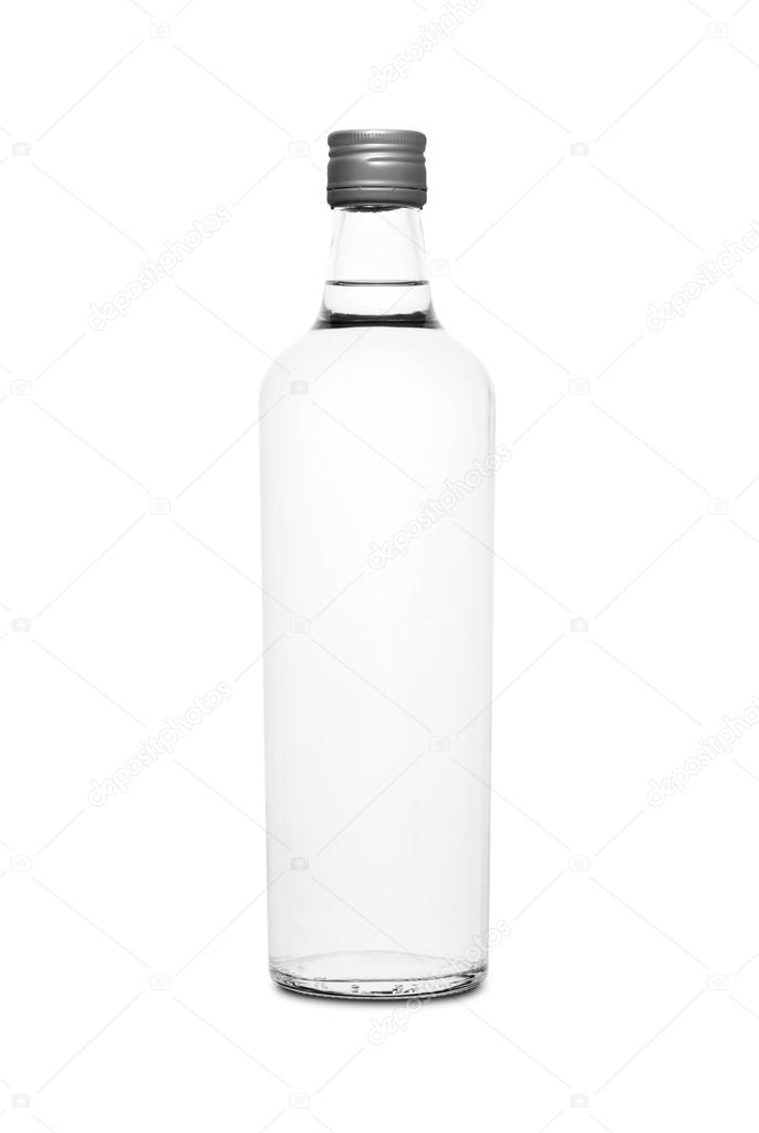 Colorless glass bottle