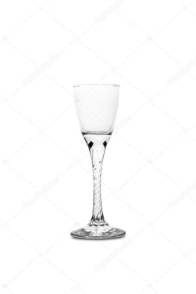 Empty glass for premium liqueur