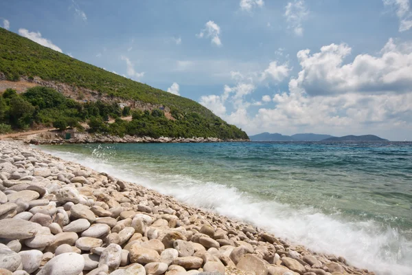 Çakıl taşı plajı — Stok fotoğraf