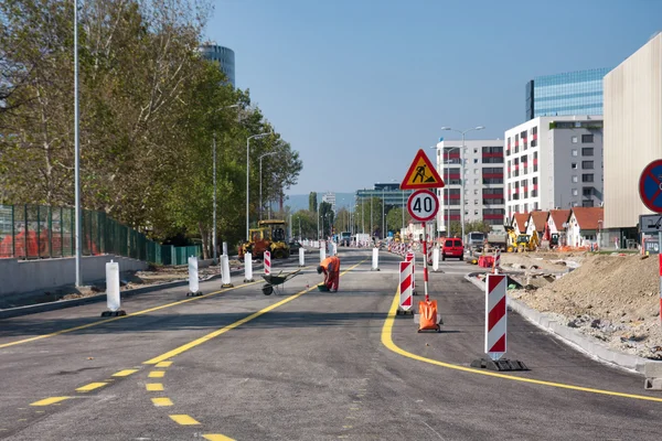 Lavoratori stradali — Foto Stock