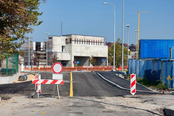 Obras rodoviárias — Fotografia de Stock