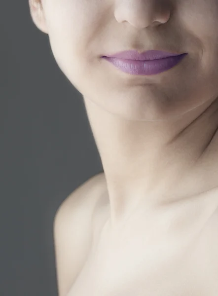 Face fragment of beautiful young woman — Stock Photo, Image