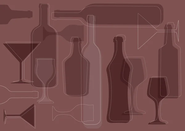 Vettore di fondo del vino — Vettoriale Stock