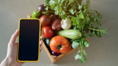 Online buying and delivery concept