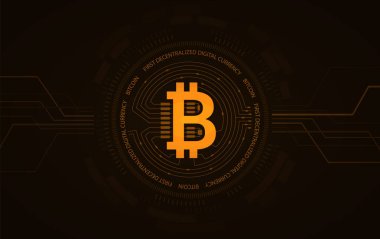 Kripto para birimi geçmişi. Bitcoin vektör sembolü
