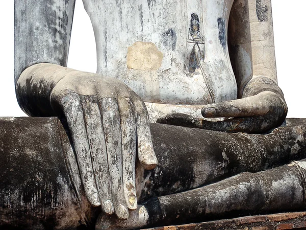Βούδας χέρι closeup απομονωθεί — Φωτογραφία Αρχείου