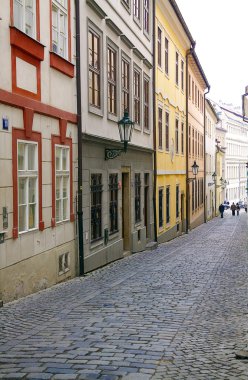 Avrupa şehirde boş sokak