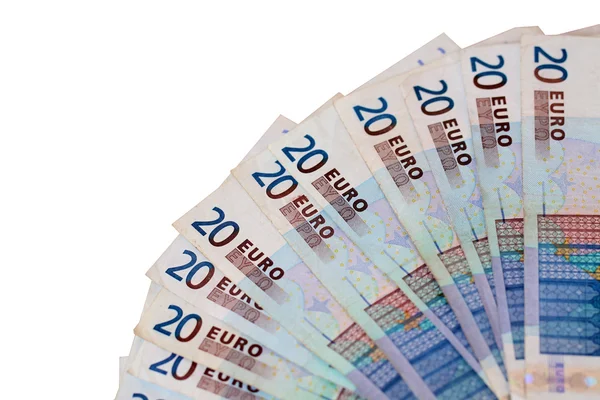 Fan von Euro-Banknoten — Stockfoto