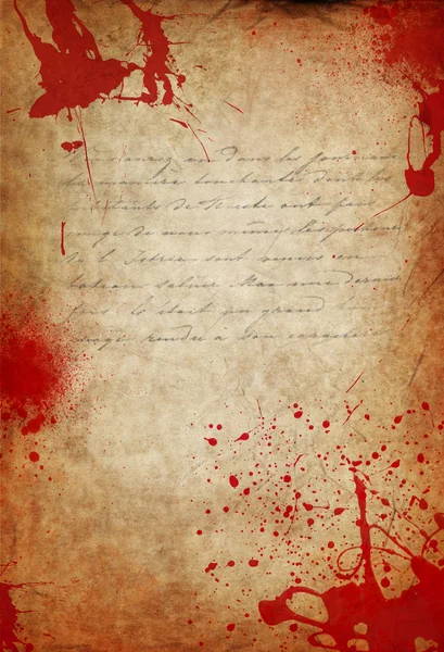 Αίμα σε χαρτί — Φωτογραφία Αρχείου