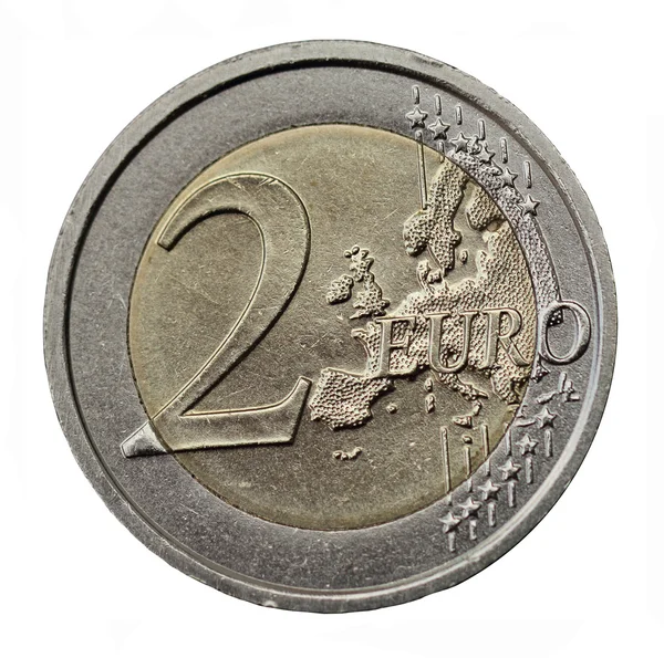 Детали монеты евро — стоковое фото
