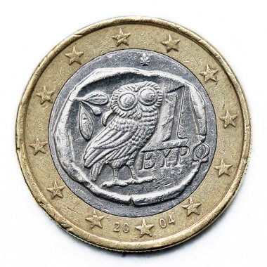 Greece euro coin clipart