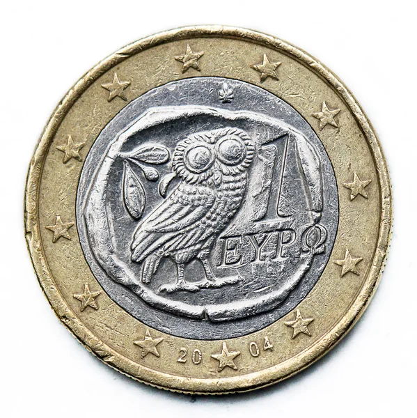 Монета евро Греции — стоковое фото