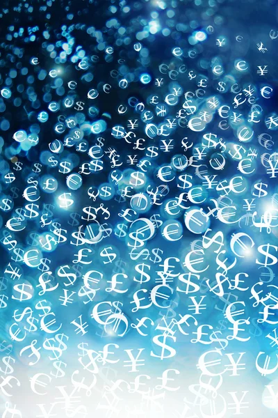 Snowing money — Stock Photo, Image
