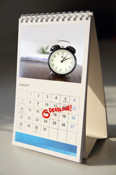 Calendario di scadenza — Foto Stock