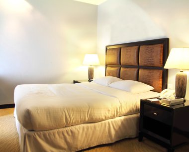 otel yatak odası
