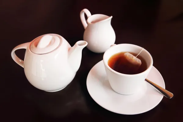 Conjunto de chá de porcelana — Fotografia de Stock